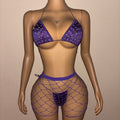 Purple 3 Piece Microkini Set